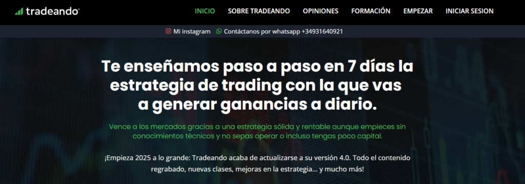 precio de Tradeando